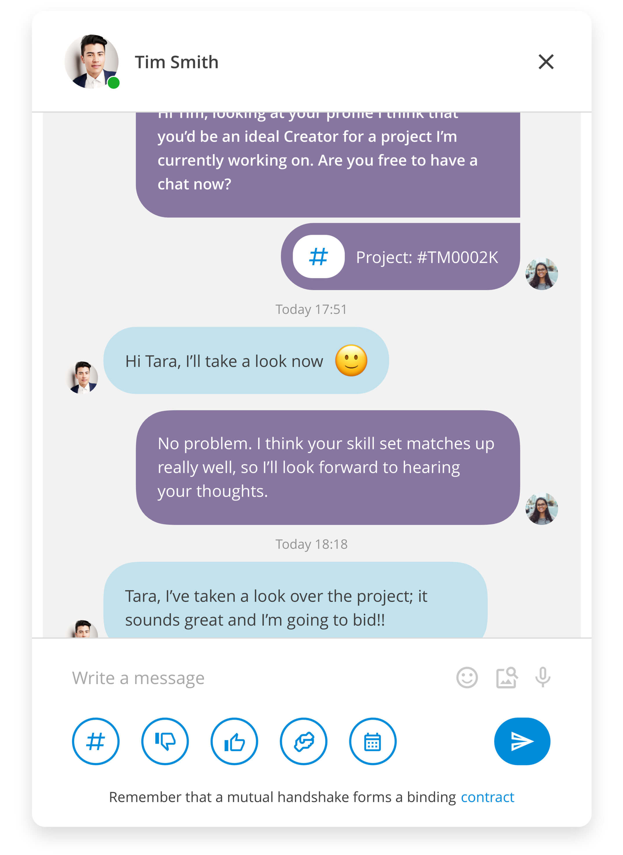 Creadoor - chatting with a creator