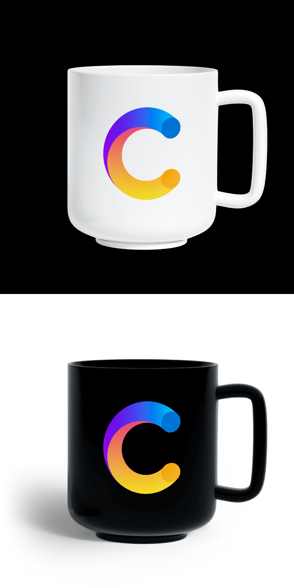 Creadoor branded mugs