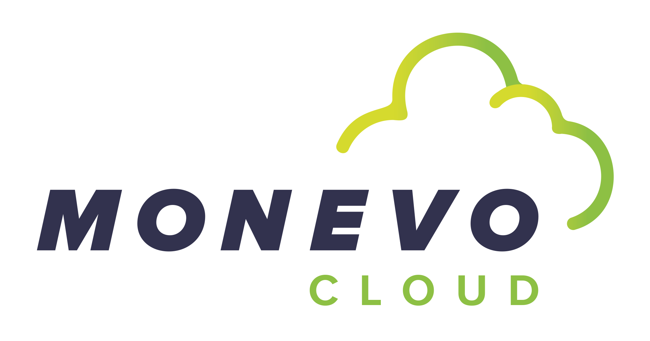 Work in progress: Monevo Provider Cloud logo with green gradient