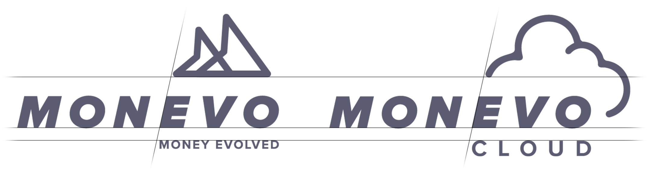 Forming the new Monevo Cloud logo